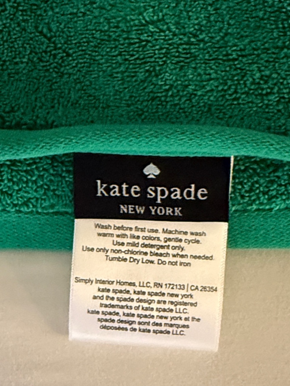 kate spade Bright Green Bath Towel - Picture 6 of 11
